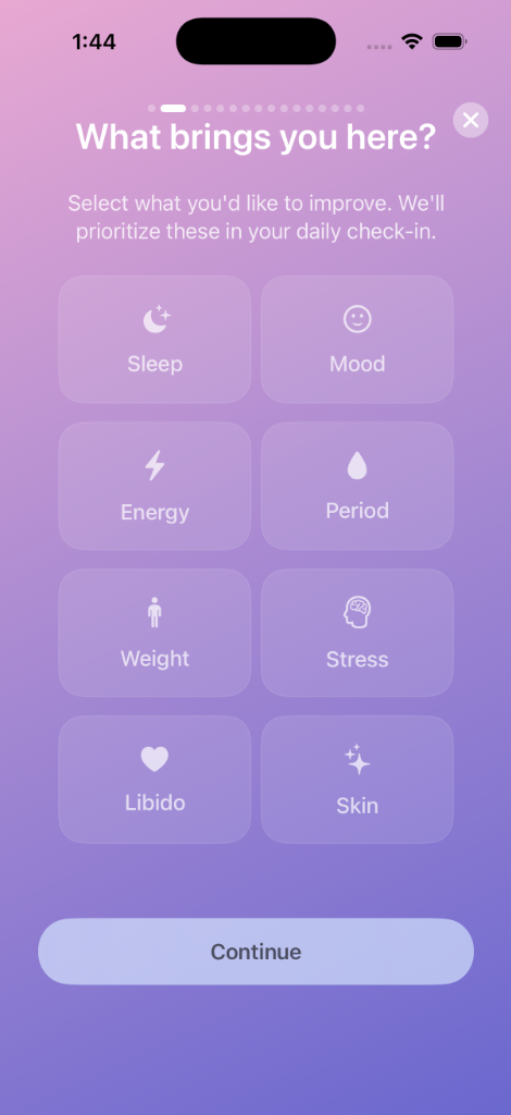 PeriPal Health Categories