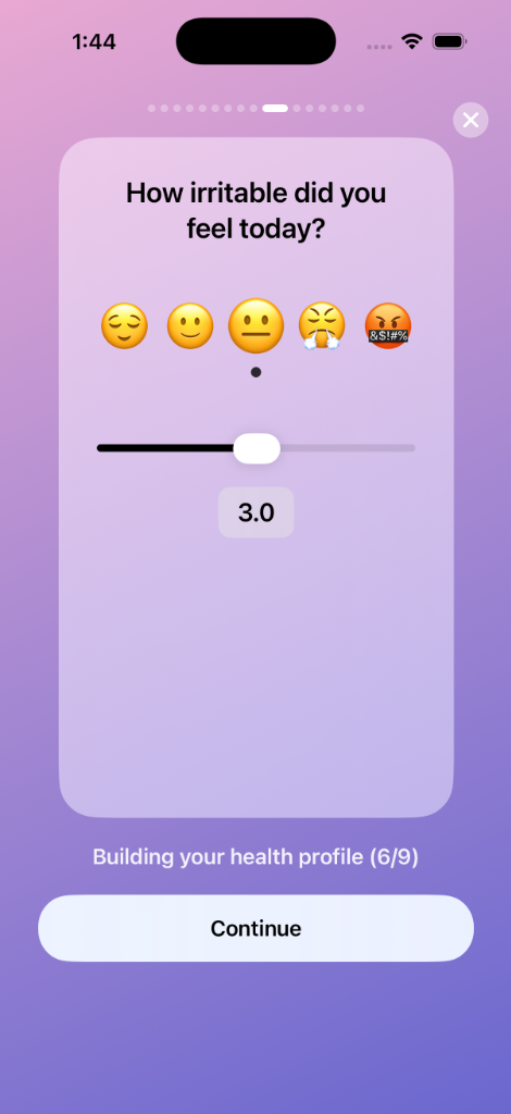 PeriPal Health Profile