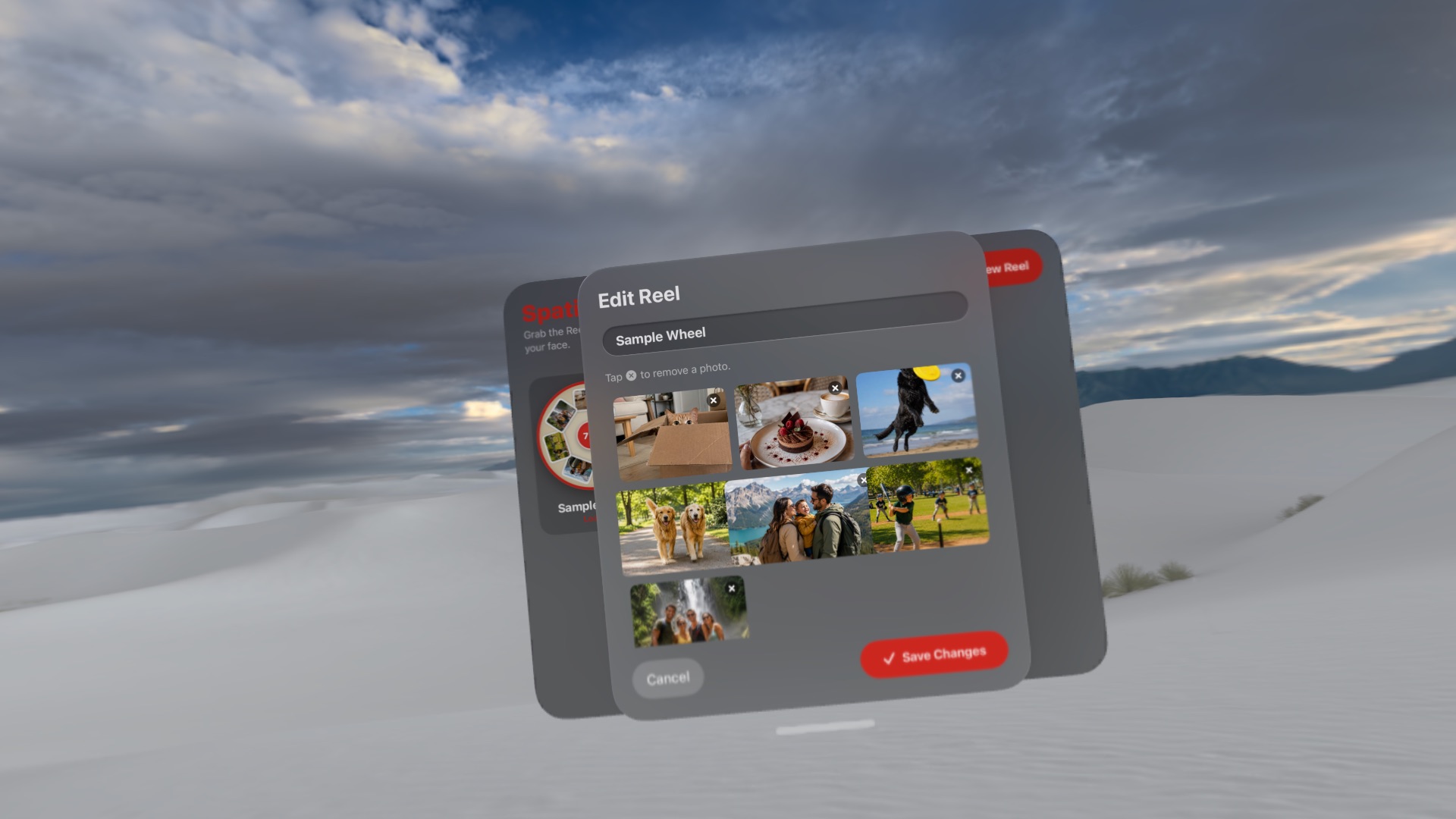 Spatial Reel Interface