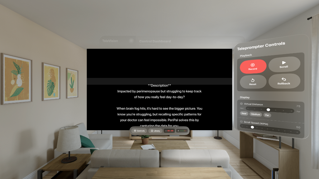 TeleVisionPrompter Display