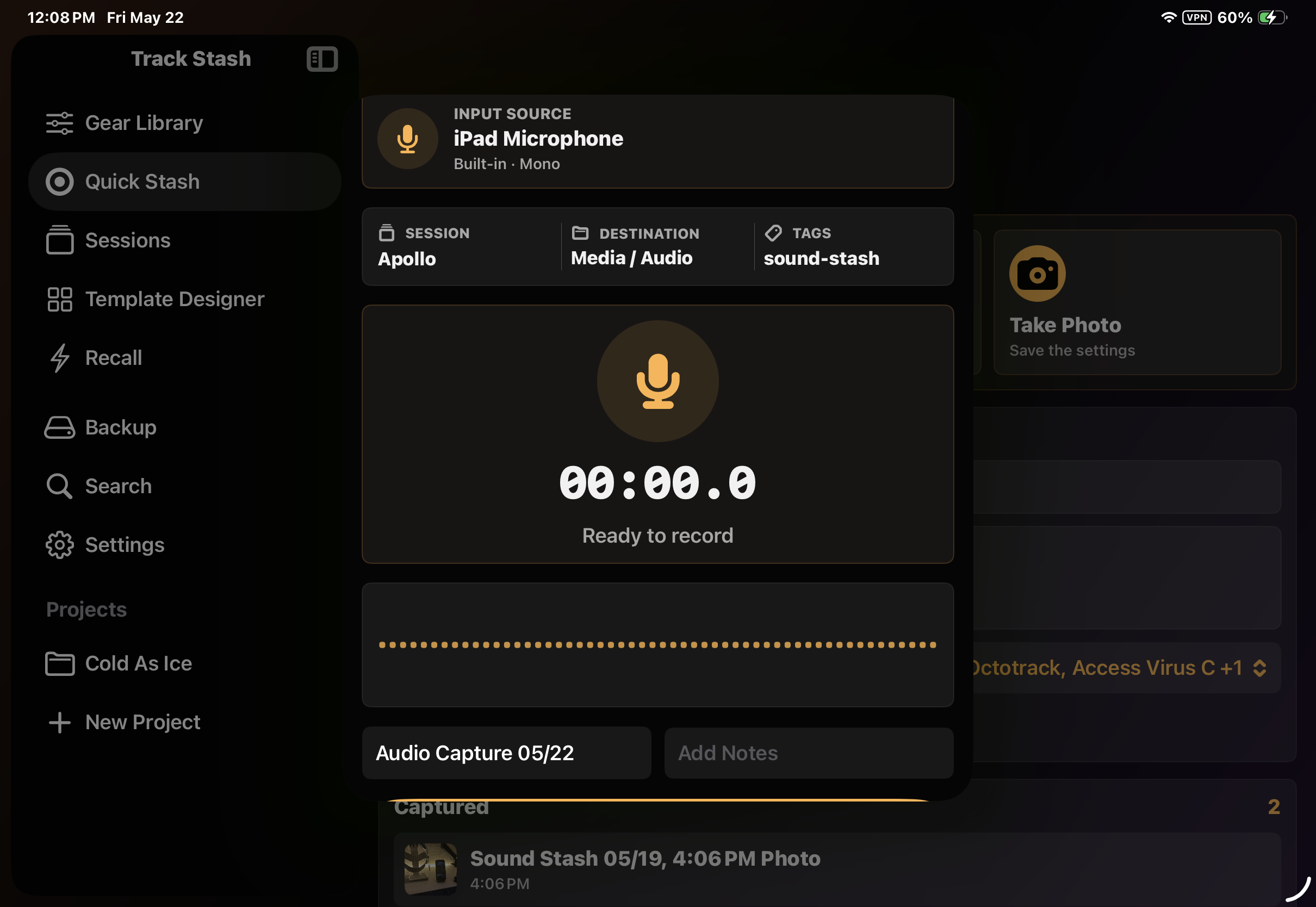 Record Without Breaking Flow